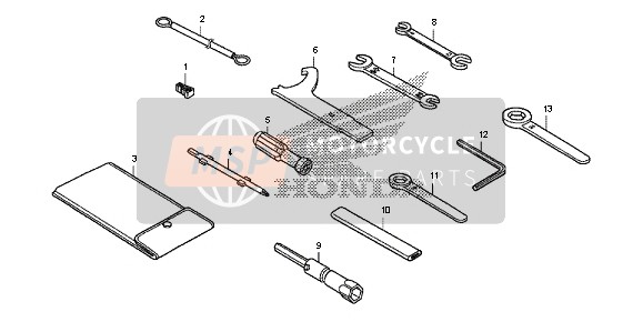 Honda CB500FA 2013 Outils pour un 2013 Honda CB500FA