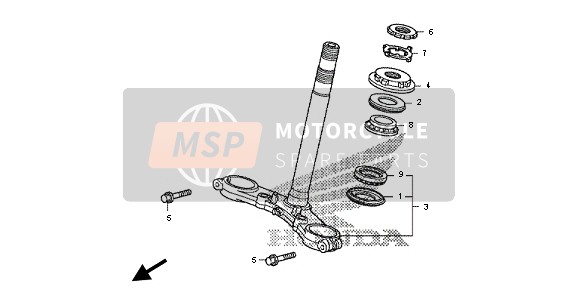 Honda CB600F 2013 STEERING STEM for a 2013 Honda CB600F