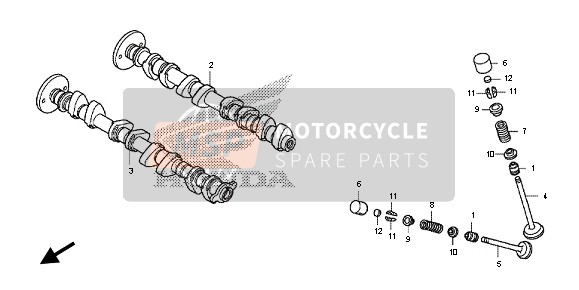 Honda CB600FA 2013 CAMSHAFT & VALVE for a 2013 Honda CB600FA