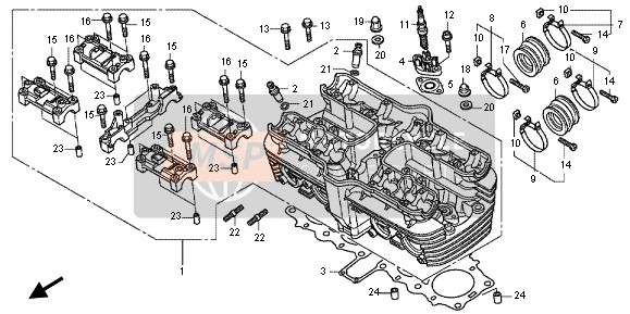 90231MGC000, Nut, Cap, 9mm, Honda, 1