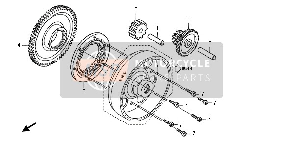 Honda CB1100A 2013 Comenzando Embrague para un 2013 Honda CB1100A