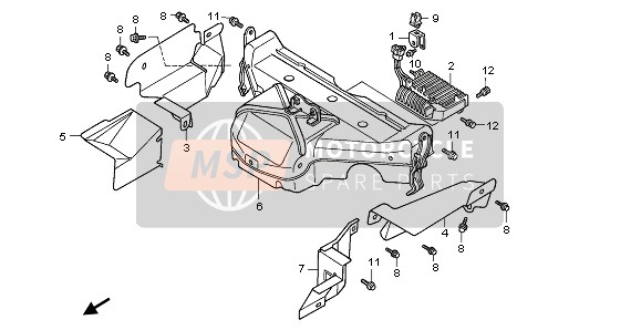 Honda GL1500SE 1997 Protecteur de chambre pour un 1997 Honda GL1500SE