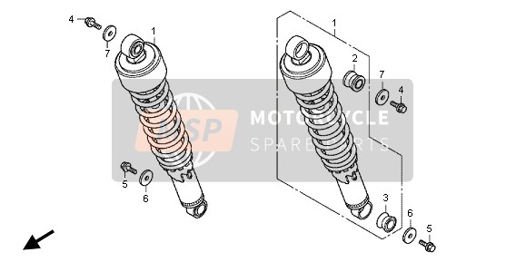 90563ZV4000, Washer, Plain, 6mm, Honda, 0