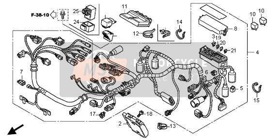 Honda CB1100A 2013 WIRE HARNESS for a 2013 Honda CB1100A