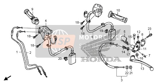 90113438000, Bolt, L. Steering Handle Lever Pivot, Honda, 3