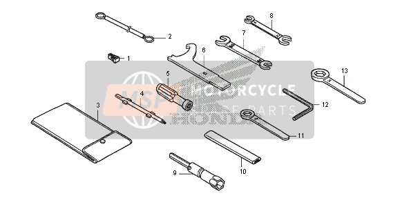 Honda CBR500R 2013 Utensili per un 2013 Honda CBR500R