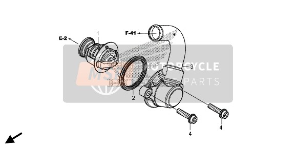 Honda CBR500RA 2013 THERMOSTAT for a 2013 Honda CBR500RA