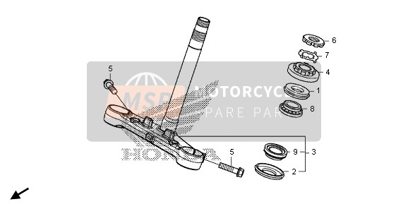 Honda CBR500RA 2013 GABELBRÜCKE für ein 2013 Honda CBR500RA