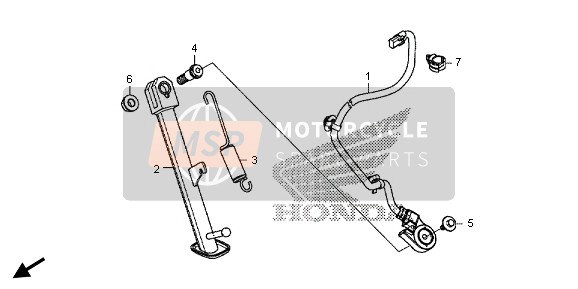 Honda CBR500RA 2013 Standaard voor een 2013 Honda CBR500RA