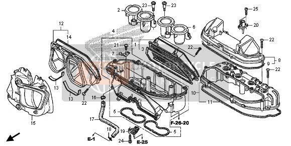 Honda CBR600RA 2013 AIR CLEANER for a 2013 Honda CBR600RA