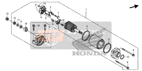 Honda CBR600RR 2013 Comenzando Motor para un 2013 Honda CBR600RR