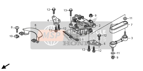 Honda CBR600RR 2013 Ammortizzatore di sterzo per un 2013 Honda CBR600RR