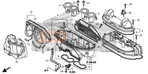 Honda CBR600RR 2013 Purificateur d'air pour un 2013 Honda CBR600RR
