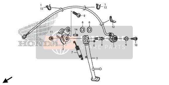 Honda CBR600RR 2013 STAND for a 2013 Honda CBR600RR