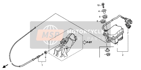 Honda CBR1000RR 2013 SERVOMOTOR für ein 2013 Honda CBR1000RR