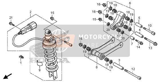 52462MJG670, Collar, Connecting Rod Pivot, Honda, 1