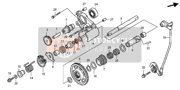 Honda GL1800 2013 RÜCKWÄRTSGANG für ein 2013 Honda GL1800