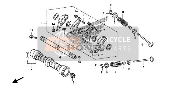 Honda NC700D 2013 CAMSHAFT & VALVE for a 2013 Honda NC700D