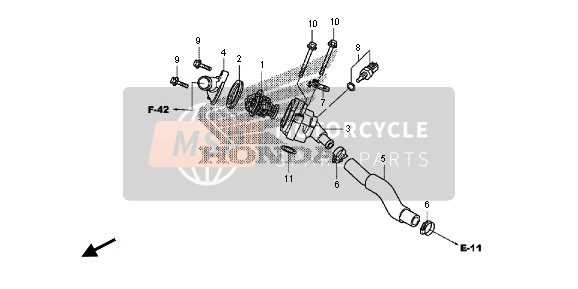 Honda NC700D 2013 Thermostat pour un 2013 Honda NC700D