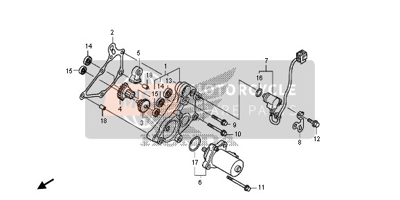 Honda NC700SD 2013 REDUCTION GEAR for a 2013 Honda NC700SD