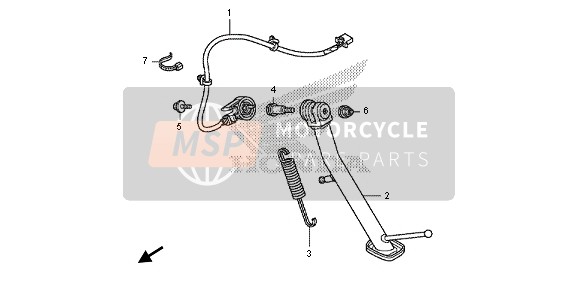 Honda NC700SD 2013 STAND for a 2013 Honda NC700SD