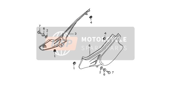 83500MAN910ZC, Cover Assy., R. Side *TYPE4 * (TYPE4 ), Honda, 2