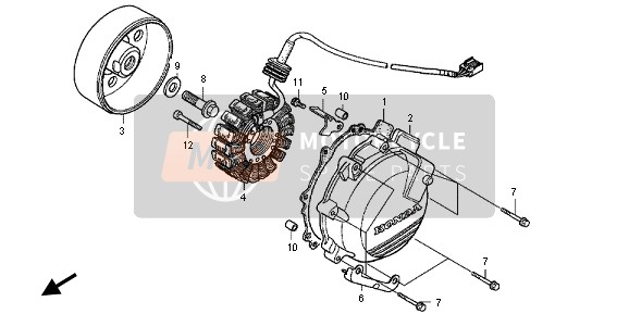 Honda VFR800X 2013 GENERATOR for a 2013 Honda VFR800X