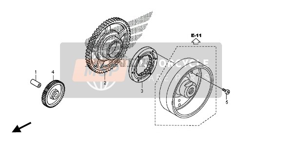 Honda VFR1200X 2013 ANLAUFKUPPLUNG für ein 2013 Honda VFR1200X