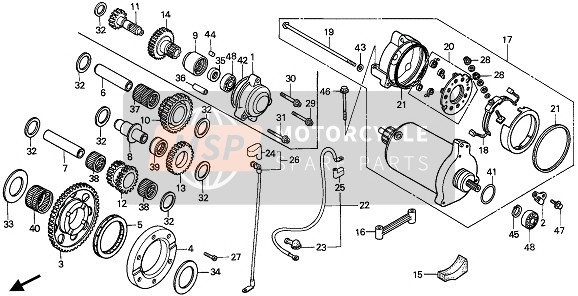 28232MK5000, Gear C, Idle (13T/52T), Honda, 2