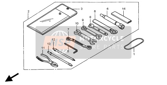 89101MAK000, Bag, Tool, Honda, 0