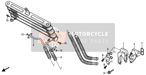 Honda CB450S 1986 ÖLKÜHLER für ein 1986 Honda CB450S