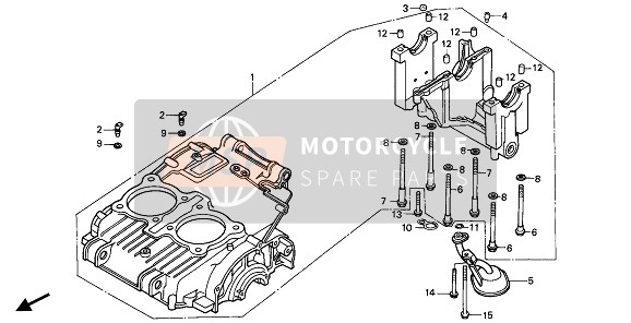 Honda CB450S 1986 CRANKCASE SET for a 1986 Honda CB450S