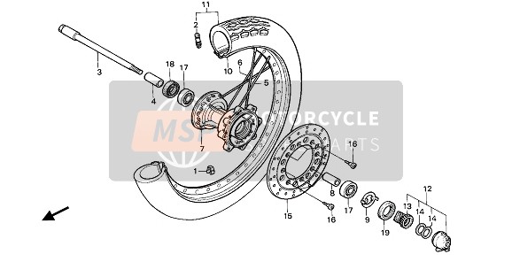 44809402000, Sluitring,, Honda, 4