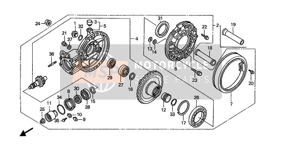 91262MG9003, Oil Seal, 39X56X7 (Arai), Honda, 0