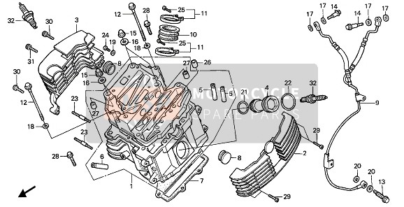 92900080350B, Bolt, Stud, 8X35, Honda, 0