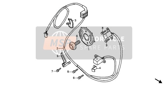 Honda VT1100C 1988 PULSE GENERATOR for a 1988 Honda VT1100C