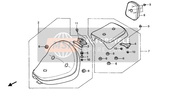 77400MM8000, Seat Comp., Back, Honda, 0