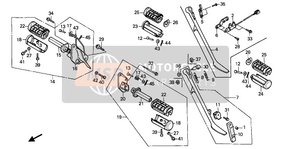 92101060250B, Bolt, Hex., 6X25, Honda, 1