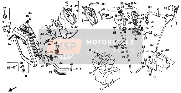 90308MF2003, Nut, Flange, 6X1.0, Honda, 0