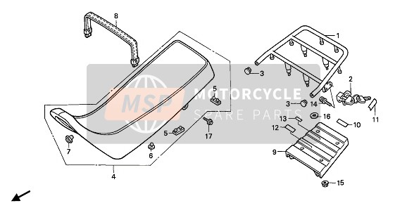 Honda XRV650 1988 Siège pour un 1988 Honda XRV650