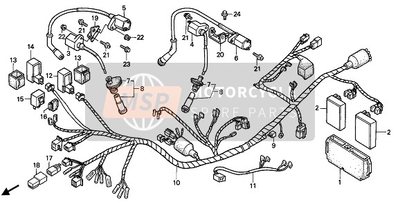 30540MV1000, Coil Comp., R. Fr. Ignition, Honda, 0