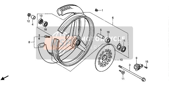 44620286000, Collar, Fr. Axle Distance, Honda, 0