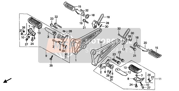 90130KR3740, Bolt, Flange, 10X34, Honda, 2