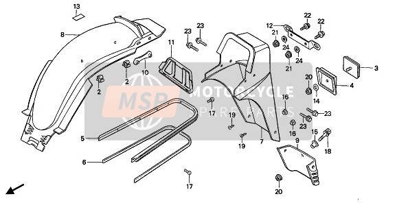 93500060120A, Screw, Pan, 6X12, Honda, 3