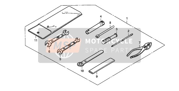 9900619000, Llave,  Cerrada 19mm, Honda, 0