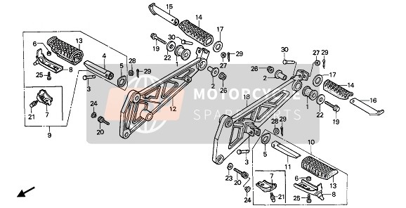 Honda XBR500S 1988 STEP for a 1988 Honda XBR500S