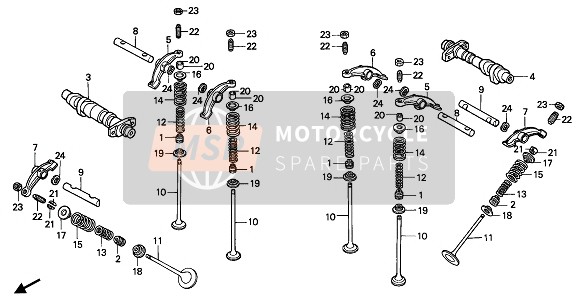 14120MF5840, Arbre A Cames Comp. Ar., Honda, 0