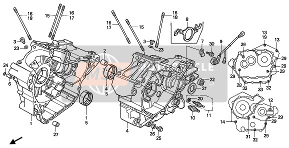 Honda XL600 1988 CRANKCASE for a 1988 Honda XL600