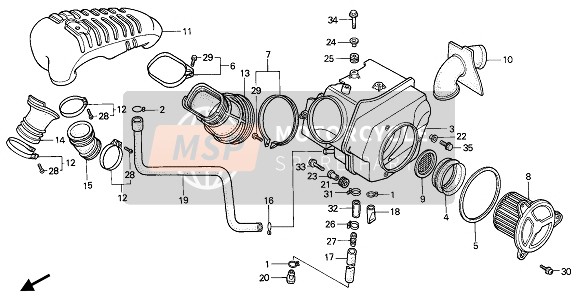 Honda XL600 1988 Filtro dell'aria per un 1988 Honda XL600