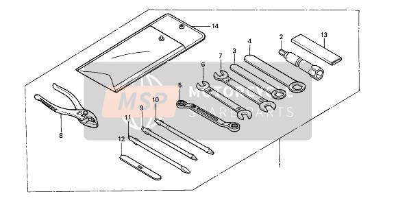 89227MJ4000, Wrench, Eye, 10X12, Honda, 0